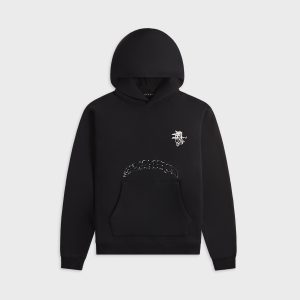 Stampd 1993 Cherub Raglan Hoodie - Vintage Washed - Charcoal