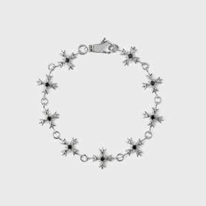 Emanuele Bicocchi Zirconia Crest Bracelet - Black