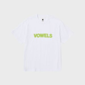vowels Blur Tee - White