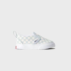 VANS TD Classic Slip-On Checkerboard Shoe - Checkerboard Dawn Mist Blue