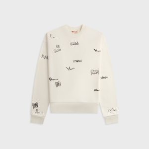 Marni Long Sleeve Sweatshirt - Natural White
