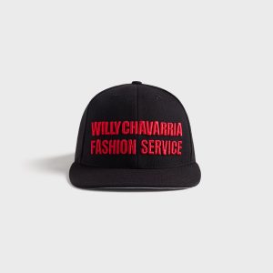 Willy Chavarria Fashion Service Cap - Black