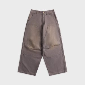 Willy Chavarria Stockton Double Knee Pant - Concrete
