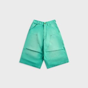 Willy Chavarria Stockton Double Knee Short - Uniform Green