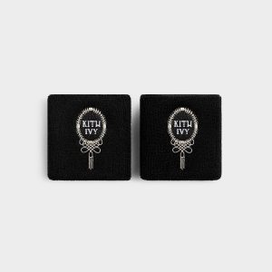 Kith Ivy for Wilson Classic Terry Wristbands - Black
