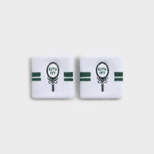 Kith Ivy for Wilson Terry Stripe Wristbands - White