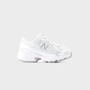 New Balance TD 740 Bungee Lace - White / Silver Metallic